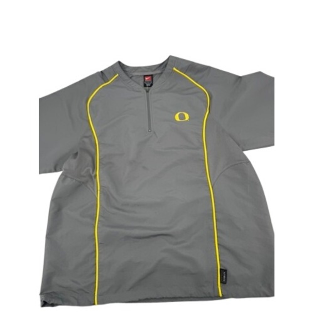 Vintage Nike Team Oregon Ducks 1/4 Zip Mens Large Grey Dri-FIT Training
